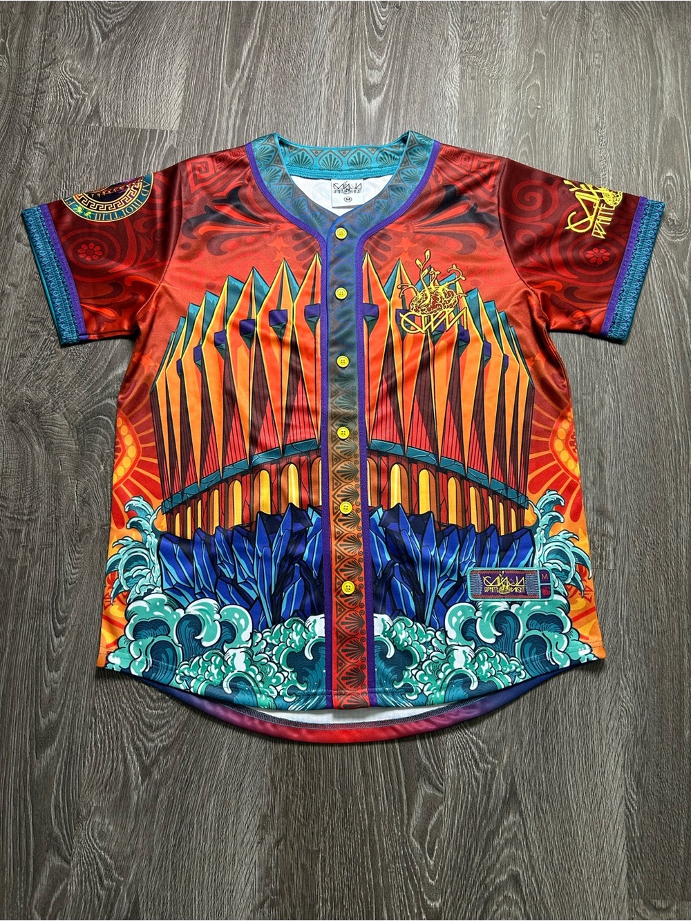 Ganja white night wobble coliseum lV full sublimation premium baseball jersey